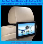 10.1"Car Back Seat Monitor With WIFI,3G,Capacitive Touch Screen support 1080P