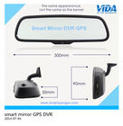 5"HD Capacitive TFT Panel Mirror GPS Navigation Built in DVR Function+Blue Glass+bluetooth