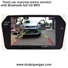 1080P dual camera Car DVR rearview mirror camera 7.0" with Bluetooth and MP5
