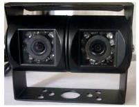 Waterproof IP67 Dual lens car camera for bus truck caravan Crane Heavy Equipments