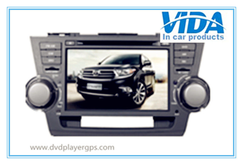 Toyota Two DIN 8'' Car DVD Player with gps/TV/BT/RDS/IR/AUX/IPOD special for Highlander